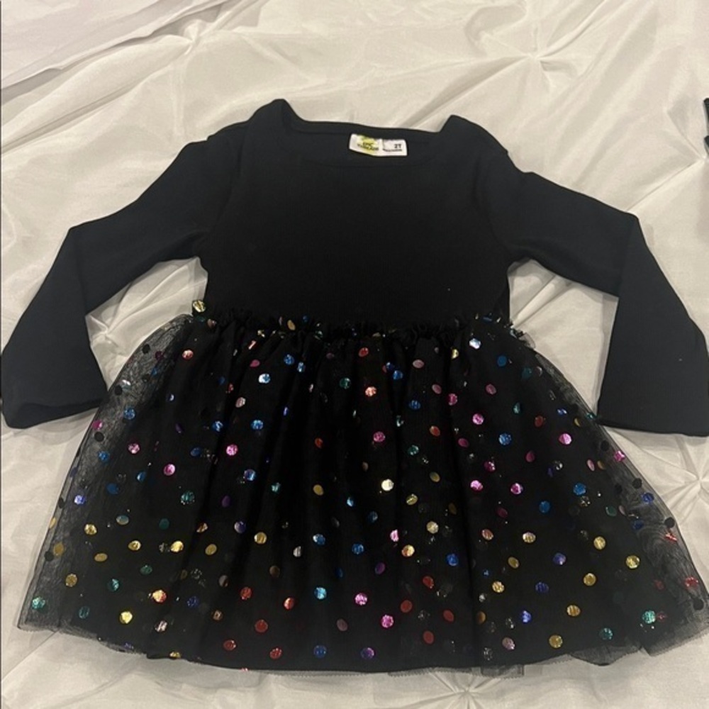 EPIC THREADS Black and Multicolor Kids Dress SIZE 2T - Picture 1 of 7